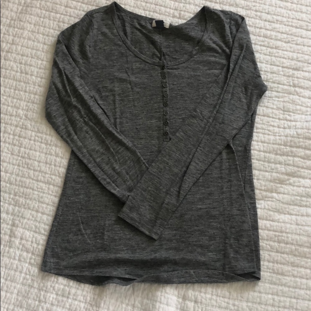 Dark grey long sleeve T-shirt